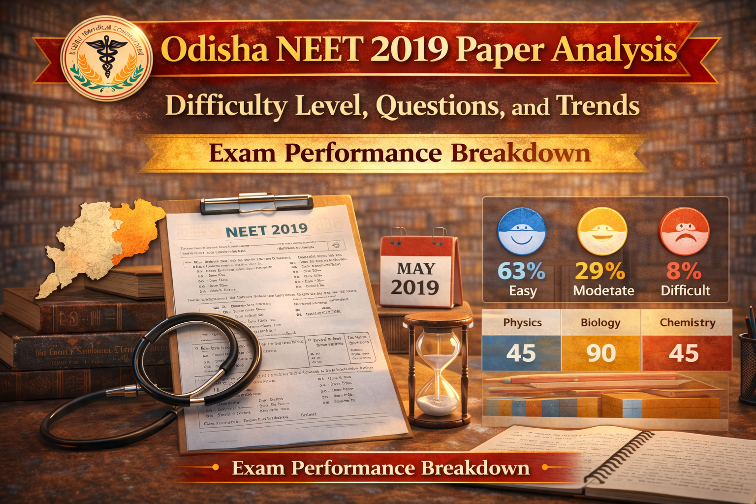 Odisha NEET 2019 Paper Analysis: Difficulty Level, Question Trends, and Insights for NEET Rank Predictor